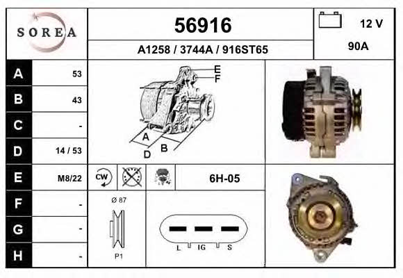 EAI 56916 Alternator 56916: Buy near me in Poland at 2407.PL - Good price!