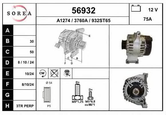 EAI 56932 Alternator 56932: Buy near me in Poland at 2407.PL - Good price!