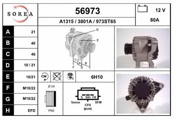 EAI 56973 Генератор 56973: Отличная цена - Купить в Польше на 2407.PL!