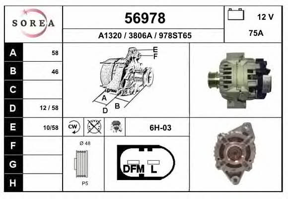 EAI 56978 Alternator 56978: Buy near me in Poland at 2407.PL - Good price!