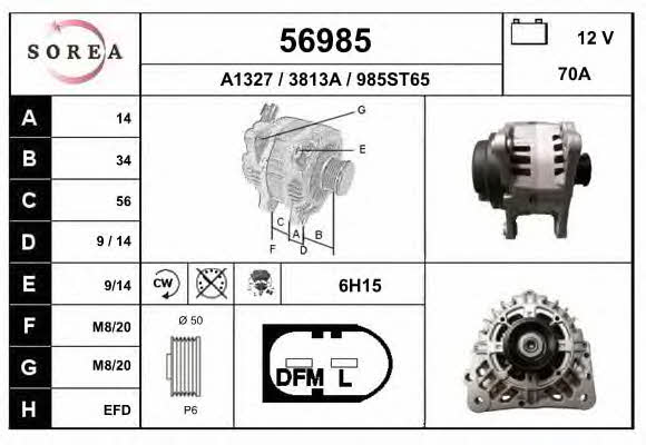 EAI 56985 Alternator 56985: Buy near me in Poland at 2407.PL - Good price!