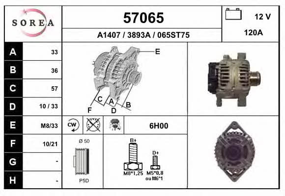 EAI 57065 Alternator 57065: Buy near me in Poland at 2407.PL - Good price!