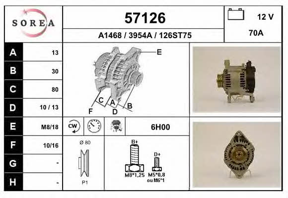 EAI 57126 Alternator 57126: Buy near me at 2407.PL in Poland at an Affordable price!