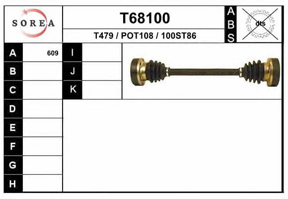 EAI T68100 Wał napędowy T68100: Atrakcyjna cena w Polsce na 2407.PL - Zamów teraz!