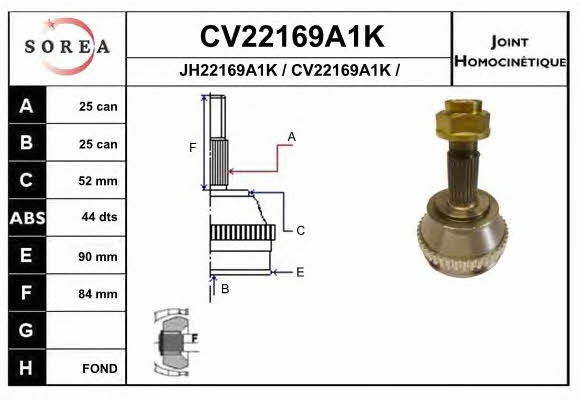 EAI CV22169A1K CV joint CV22169A1K: Buy near me in Poland at 2407.PL - Good price!