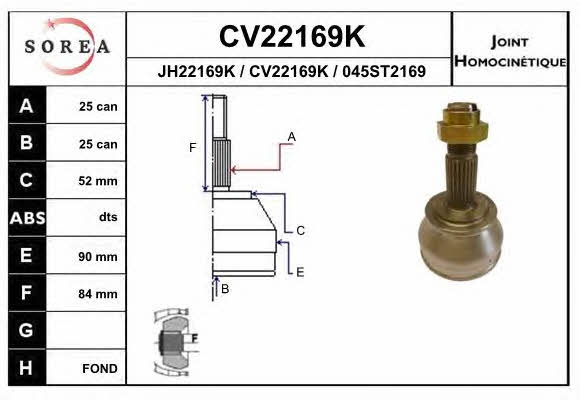 EAI CV22169K CV joint CV22169K: Buy near me at 2407.PL in Poland at an Affordable price!
