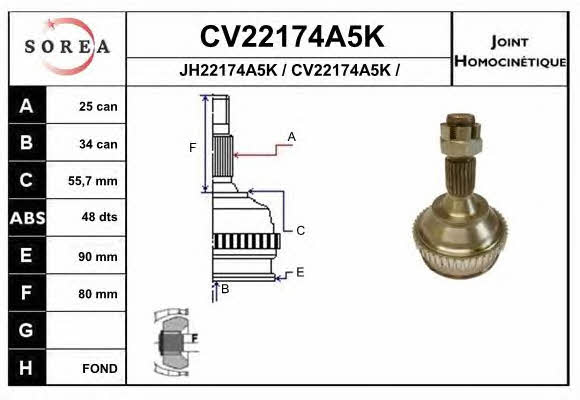 EAI CV22174A5K CV joint CV22174A5K: Buy near me in Poland at 2407.PL - Good price!