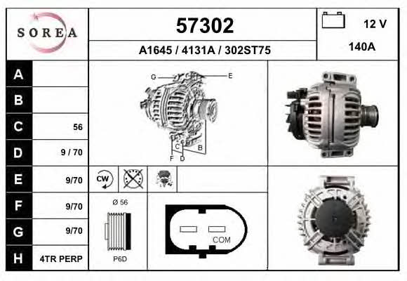 EAI 57302 Alternator 57302: Buy near me in Poland at 2407.PL - Good price!