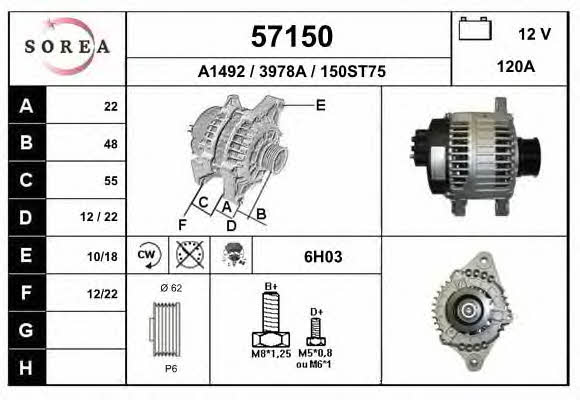 EAI 57150 Alternator 57150: Buy near me in Poland at 2407.PL - Good price!