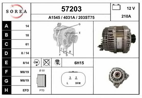 EAI 57203 Alternator 57203: Buy near me in Poland at 2407.PL - Good price!