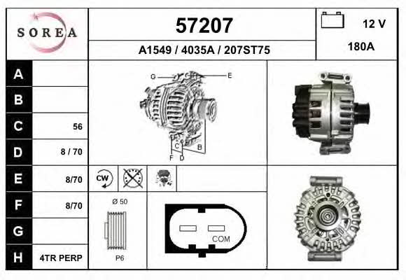 EAI 57207 Alternator 57207: Buy near me in Poland at 2407.PL - Good price!