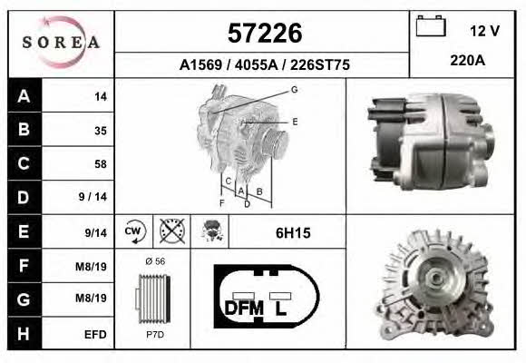 EAI 57226 Alternator 57226: Buy near me in Poland at 2407.PL - Good price!