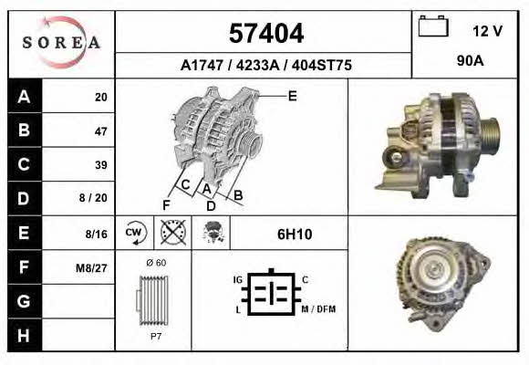 EAI 57404 Alternator 57404: Buy near me at 2407.PL in Poland at an Affordable price!