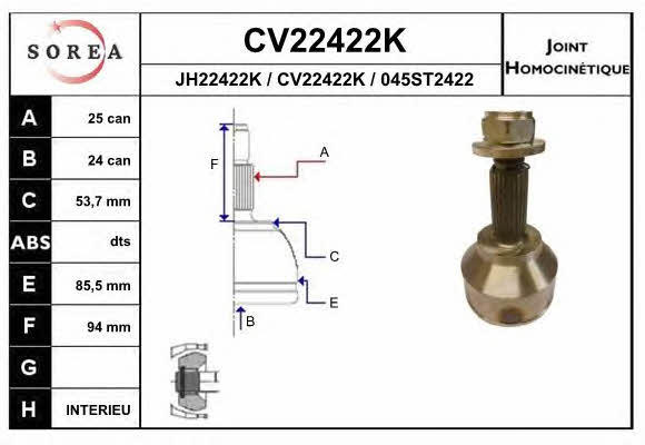 EAI CV22422K CV joint CV22422K: Buy near me in Poland at 2407.PL - Good price!