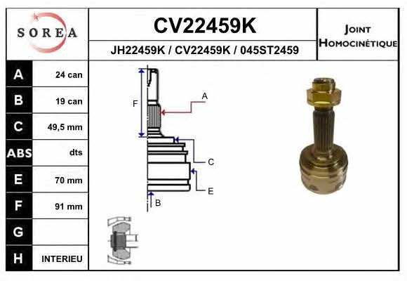 EAI CV22459K CV joint CV22459K: Buy near me at 2407.PL in Poland at an Affordable price!