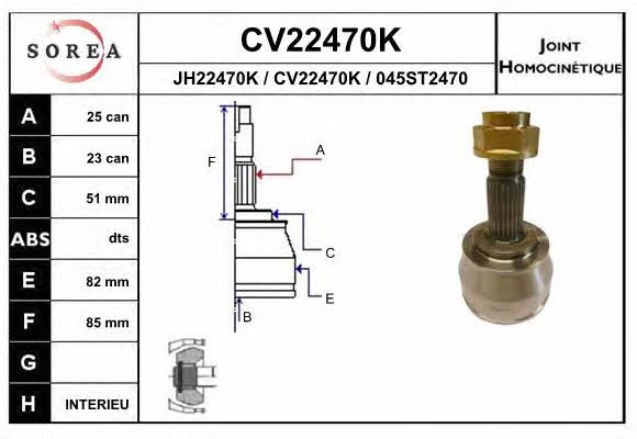 EAI CV22470K CV joint CV22470K: Buy near me in Poland at 2407.PL - Good price!