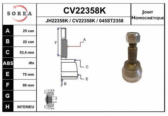EAI CV22358K CV joint CV22358K: Buy near me at 2407.PL in Poland at an Affordable price!