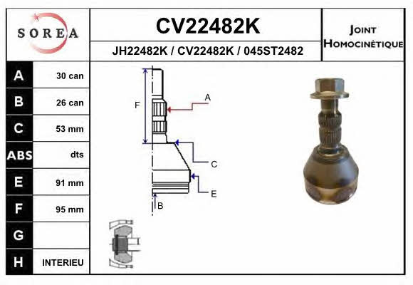 EAI CV22482K CV joint CV22482K: Buy near me in Poland at 2407.PL - Good price!