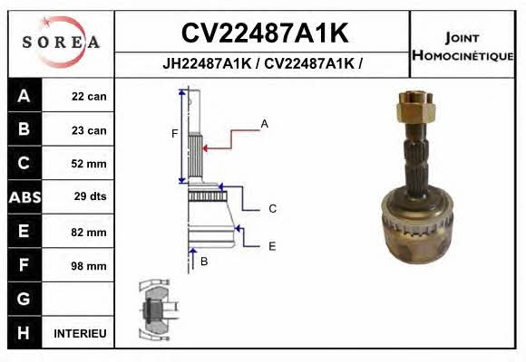 EAI CV22487A1K CV joint CV22487A1K: Buy near me in Poland at 2407.PL - Good price!