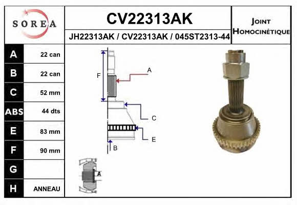 EAI CV22313AK CV joint CV22313AK: Buy near me in Poland at 2407.PL - Good price!