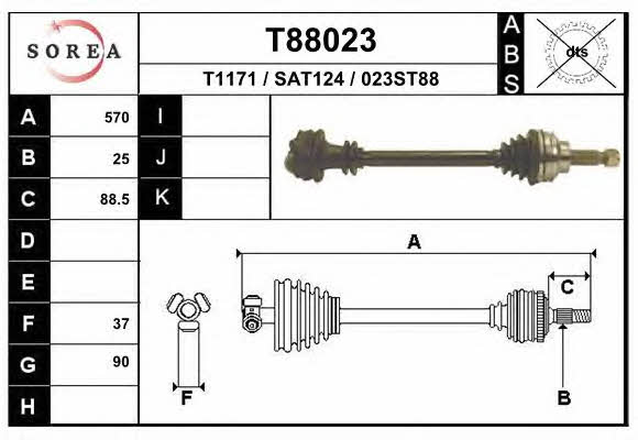 EAI T88023 Antriebswelle T88023: Kaufen Sie zu einem guten Preis in Polen bei 2407.PL!