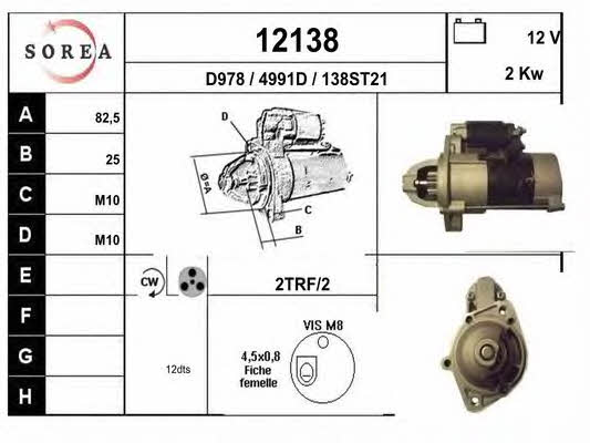 EAI 12138 Rozrusznik 12138: Dobra cena w Polsce na 2407.PL - Kup Teraz!