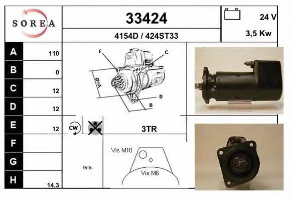 EAI 33424 Starter 33424: Buy near me in Poland at 2407.PL - Good price!