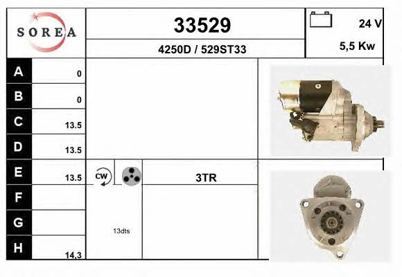 EAI 33529 Стартер 33529: Отличная цена - Купить в Польше на 2407.PL!