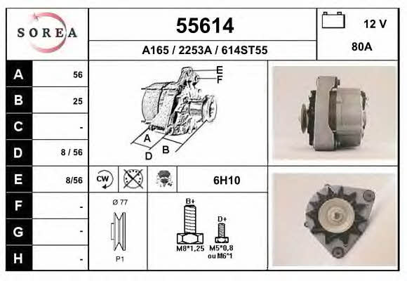 EAI 55614 Alternator 55614: Dobra cena w Polsce na 2407.PL - Kup Teraz!