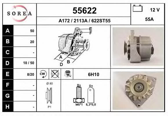 EAI 55622 Alternator 55622: Buy near me in Poland at 2407.PL - Good price!