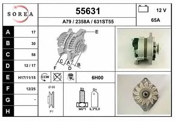 EAI 55631 Alternator 55631: Buy near me in Poland at 2407.PL - Good price!