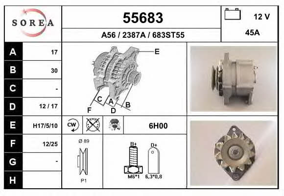 EAI 55683 Alternator 55683: Buy near me in Poland at 2407.PL - Good price!