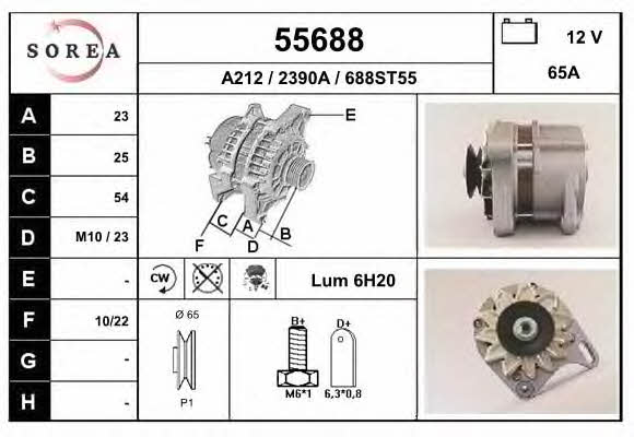 EAI 55688 Alternator 55688: Buy near me in Poland at 2407.PL - Good price!