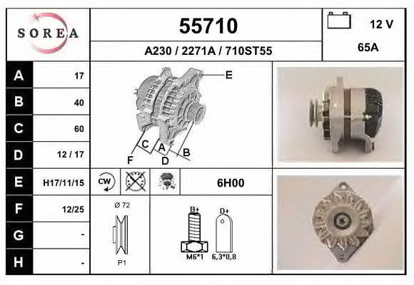 EAI 55710 Alternator 55710: Buy near me in Poland at 2407.PL - Good price!