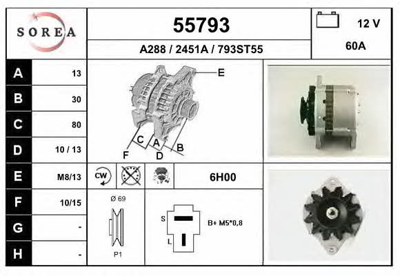 EAI 55793 Alternator 55793: Buy near me in Poland at 2407.PL - Good price!