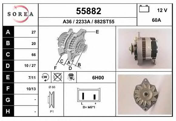 EAI 55882 Генератор 55882: Приваблива ціна - Купити у Польщі на 2407.PL!