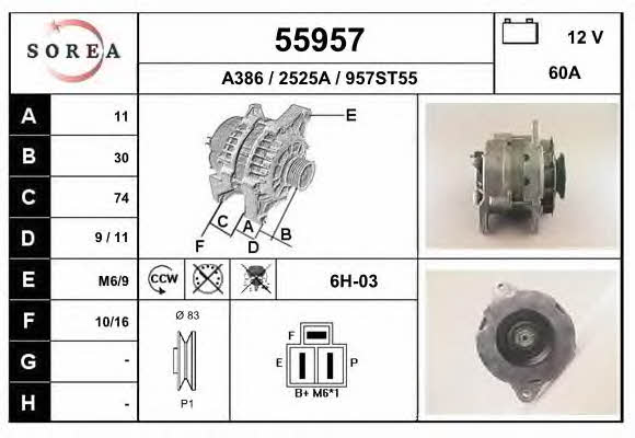 EAI 55957 Генератор 55957: Отличная цена - Купить в Польше на 2407.PL!