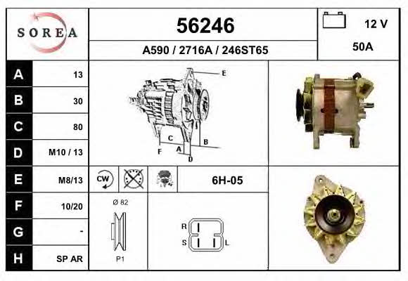 EAI 56246 Alternator 56246: Buy near me in Poland at 2407.PL - Good price!