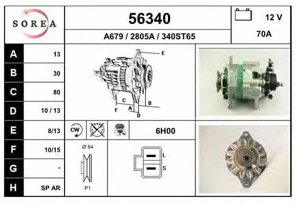 EAI 56340 Alternator 56340: Dobra cena w Polsce na 2407.PL - Kup Teraz!