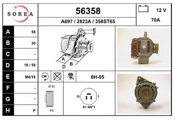 EAI 56358 Alternator 56358: Buy near me at 2407.PL in Poland at an Affordable price!