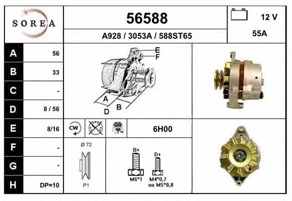 EAI 56588 Alternator 56588: Buy near me in Poland at 2407.PL - Good price!