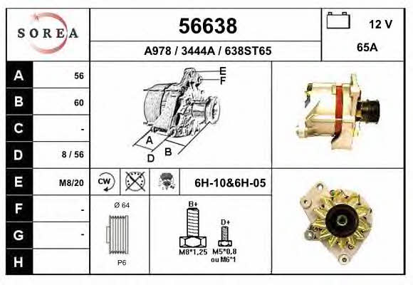 EAI 56638 Alternator 56638: Dobra cena w Polsce na 2407.PL - Kup Teraz!