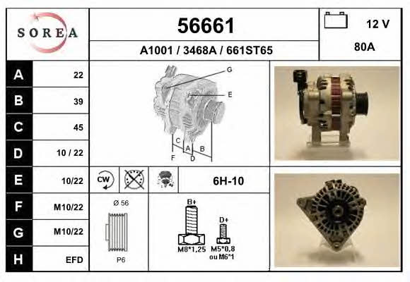 EAI 56661 Alternator 56661: Buy near me in Poland at 2407.PL - Good price!