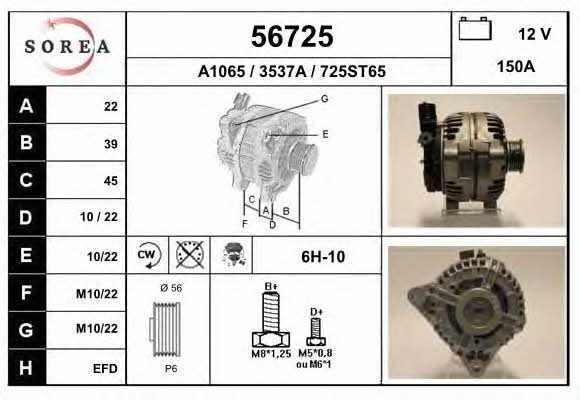 EAI 56725 Alternator 56725: Dobra cena w Polsce na 2407.PL - Kup Teraz!