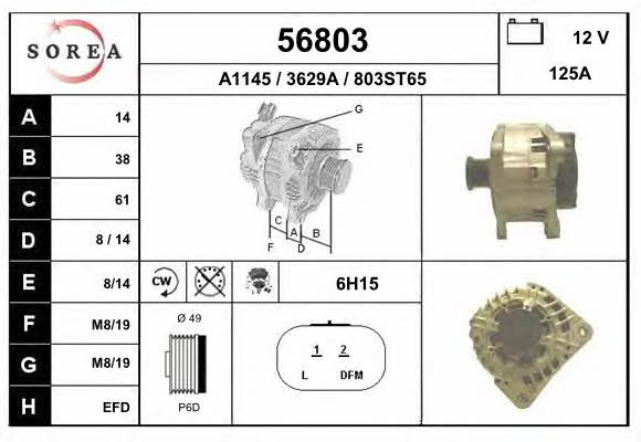 EAI 56803 Alternator 56803: Buy near me at 2407.PL in Poland at an Affordable price!