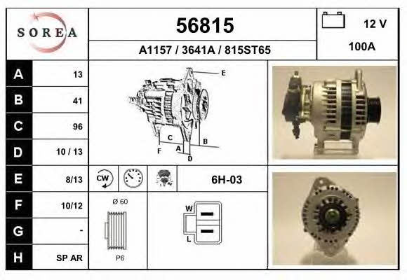 EAI 56815 Alternator 56815: Buy near me in Poland at 2407.PL - Good price!
