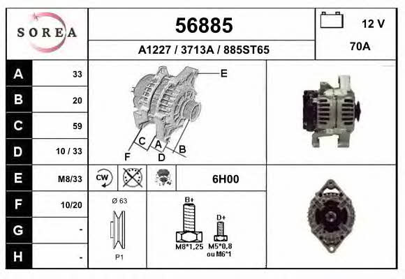 EAI 56885 Генератор 56885: Приваблива ціна - Купити у Польщі на 2407.PL!