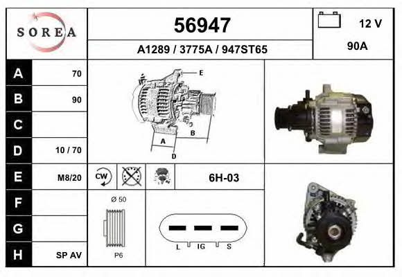EAI 56947 Alternator 56947: Buy near me in Poland at 2407.PL - Good price!