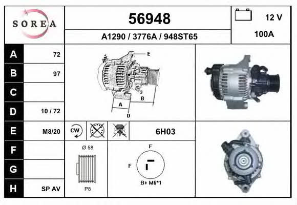 EAI 56948 Alternator 56948: Buy near me in Poland at 2407.PL - Good price!
