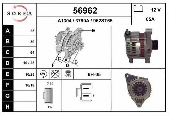 EAI 56962 Alternator 56962: Dobra cena w Polsce na 2407.PL - Kup Teraz!